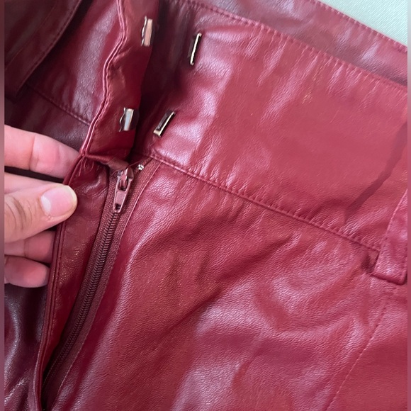 Faux Leather Joggers - Picture 4 of 6